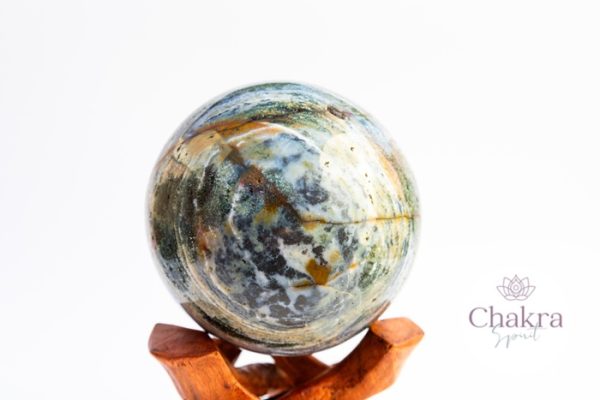 Oceaan Jaspis bol - Madagaskar - 1.018gr 8 Oceaan Jaspis bol - Madagaskar - 1.018gr