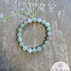 Groene Maansteen kralenarmband 10 mm