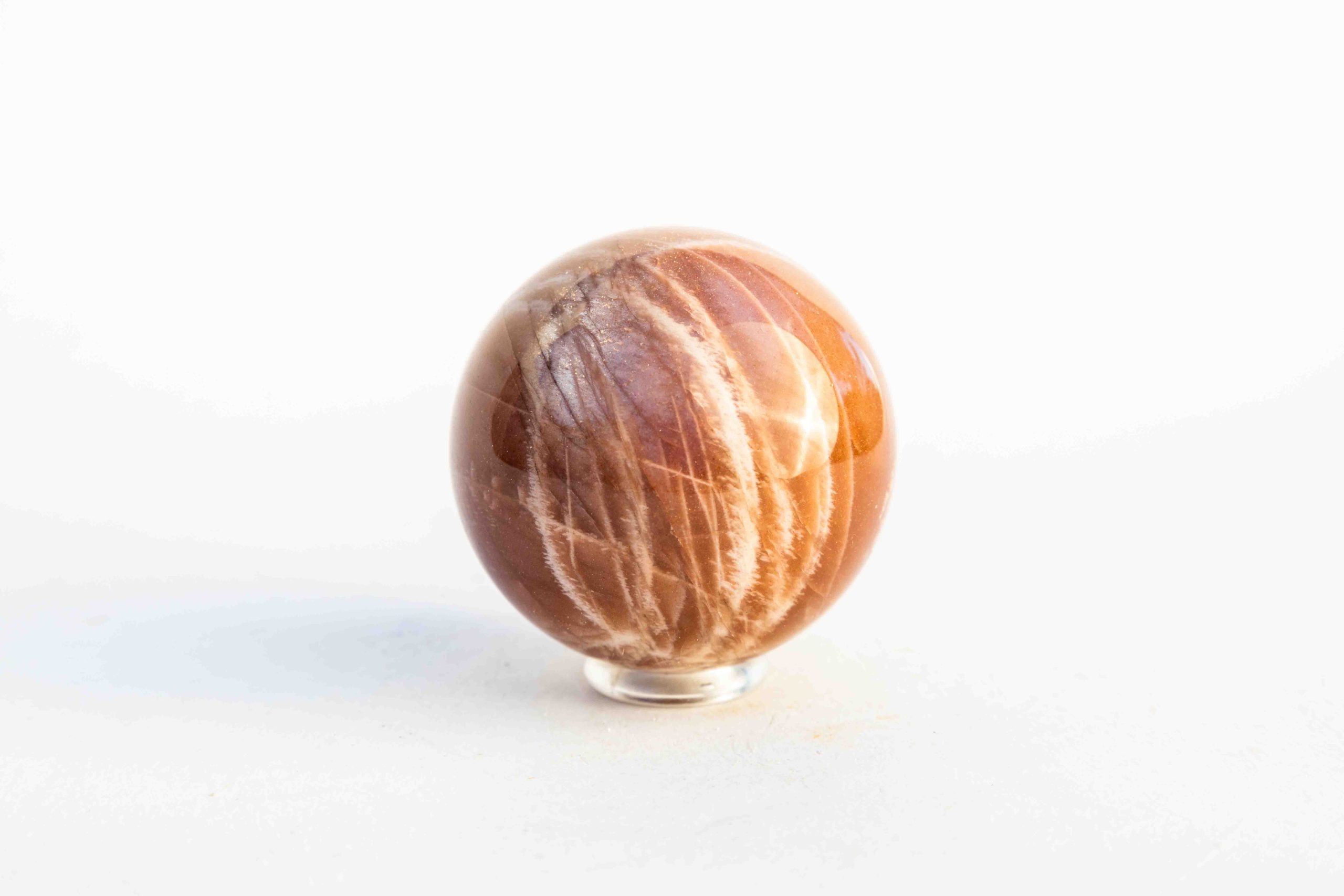 Gouden Zonnesteen bol - 170gr 1 Gouden Zonnesteen bol - 170gr