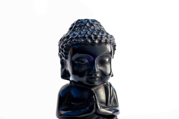 Zwarte Obsidiaan Boeddha - 974gr