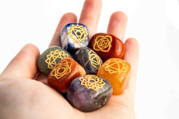 Chakra trommelstenen set 2 Chakra trommelstenen set