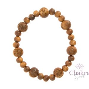Nenju Pols Mala - Good Fortune - Sandelhout