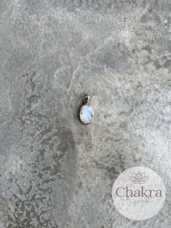 Witte Maansteen hanger - 925 zilver 23 Witte Maansteen hanger - 925 zilver