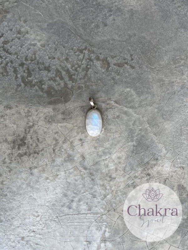 Witte Maansteen hanger - 925 zilver 29 Witte Maansteen hanger - 925 zilver