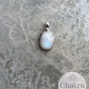 Witte Maansteen hanger – 925 zilver Witte Maansteen hanger - 925 zilver