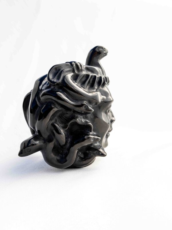 Zwarte Obsidiaan Medusa - 636gr