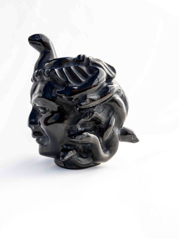 Zwarte Obsidiaan Medusa - 636gr