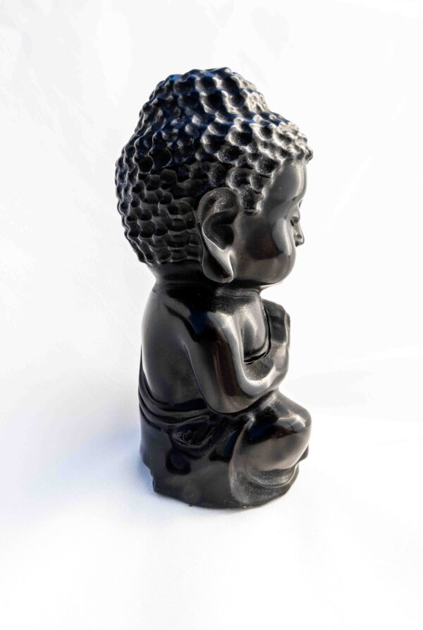 Zwarte Obsidiaan Boeddha - 1.004gr