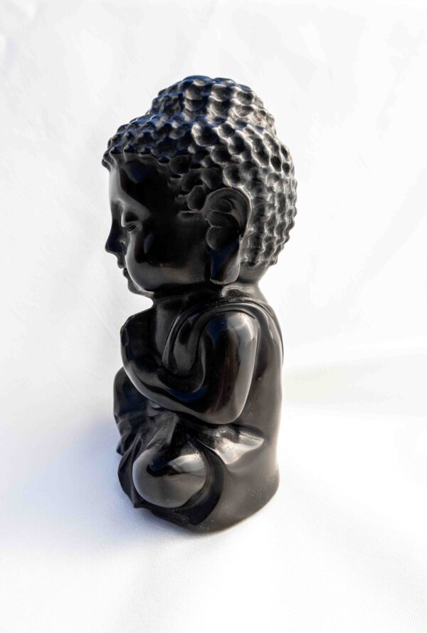 Zwarte Obsidiaan Boeddha - 1.004gr