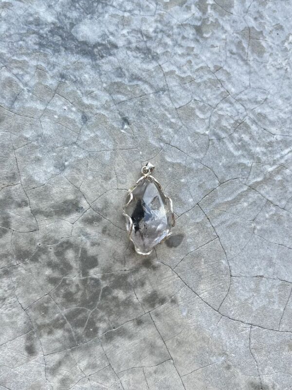Enhydrokwarts hanger - 925 zilver 5 Enhydrokwarts hanger - 925 zilver