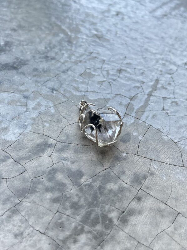 Enhydrokwarts hanger - 925 zilver 3 Enhydrokwarts hanger - 925 zilver