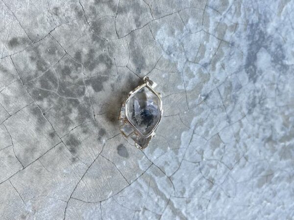 Enhydrokwarts hanger - 925 zilver 7 Enhydrokwarts hanger - 925 zilver