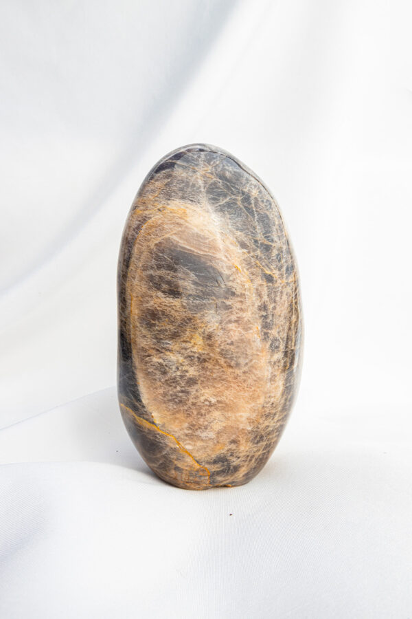 Zwarte Maansteen sculptuur - Madagaskar - 2.222gr 14 Zwarte Maansteen sculptuur - Madagaskar - 2.222gr