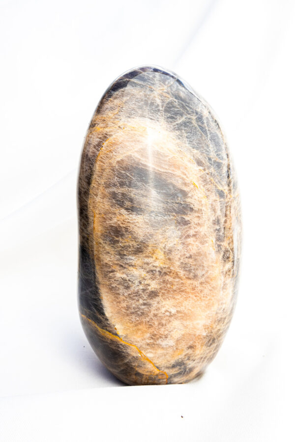 Zwarte Maansteen sculptuur - Madagaskar - 2.222gr 18 Zwarte Maansteen sculptuur - Madagaskar - 2.222gr