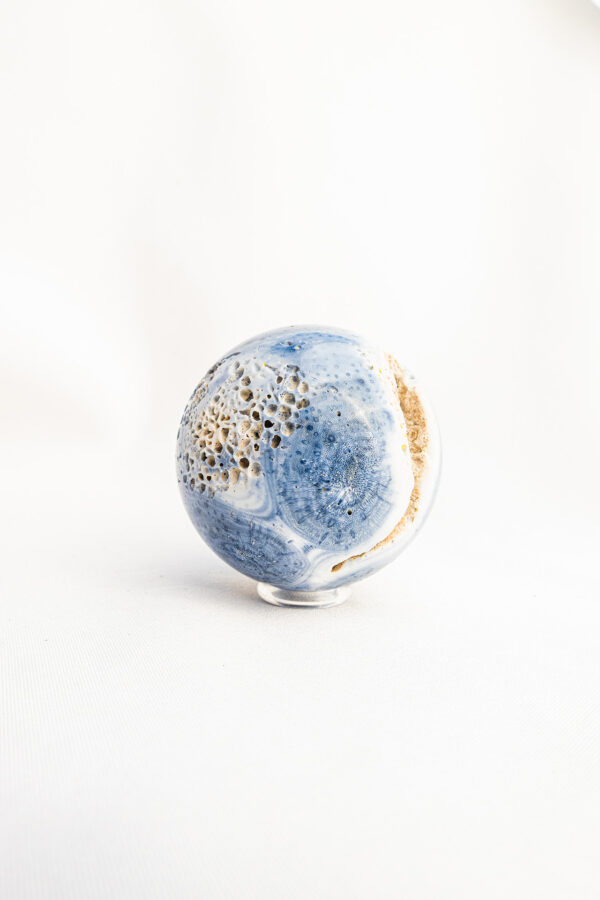 Blauwe Koraal bol - 238gr 29 Blauwe Koraal bol - 238gr