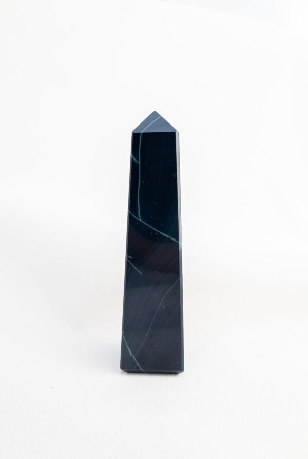 Spinnenweb Obsidiaan punt - Mexico - 124gr