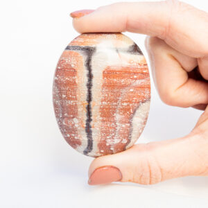 Serape Jaspis handsteen - Mexico - 82gr