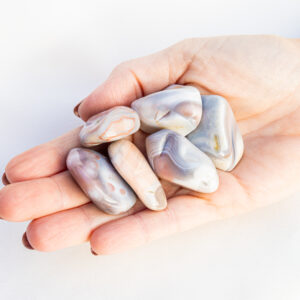 Roze Agaat trommelsteen - Zuid - Afrika