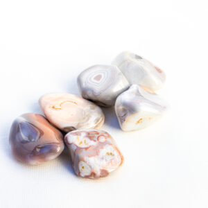 Roze Agaat trommelsteen - Zuid - Afrika