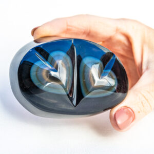 Regenboog Obsidiaan dubbel hart - Mexico (Jalisco) - 274gr