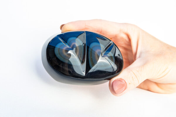 Regenboog Obsidiaan dubbel hart - Mexico (Jalisco) - 274gr